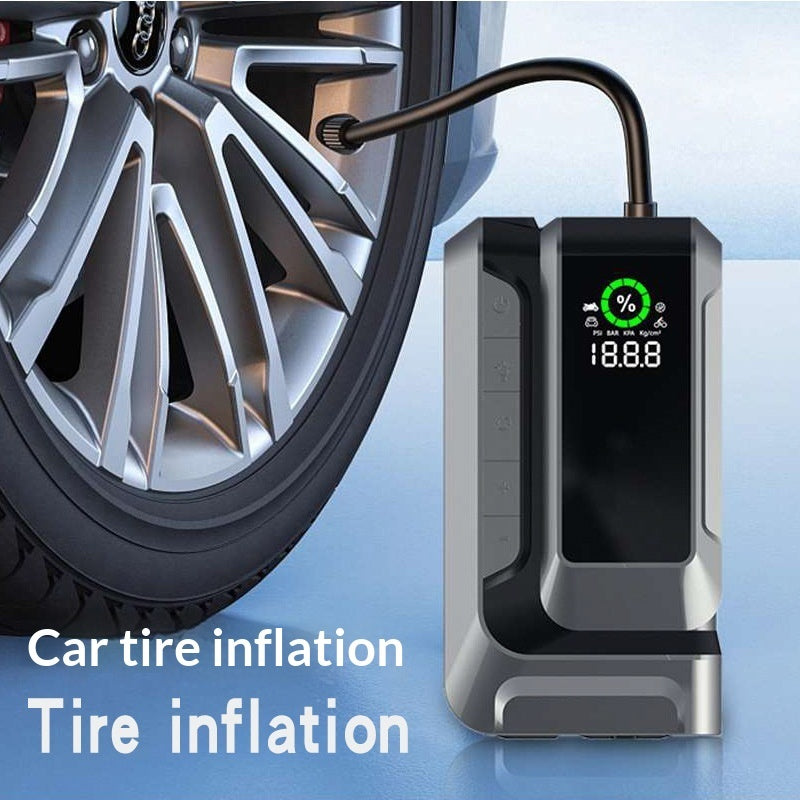 Portable Digital Air Compressor & Tyre Inflator - Emergency Car Pump wit LED Display