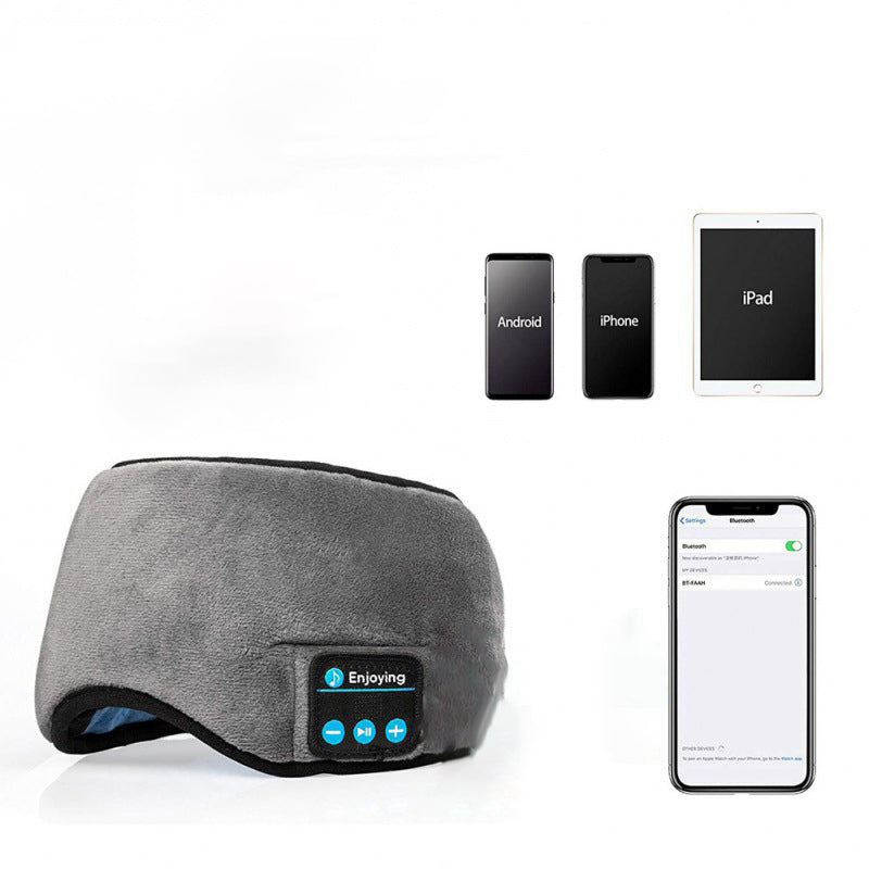 Bluetooth Sleep Headband Headphones - Wireless Eye Mask for Sleep, Travel & Relaxation