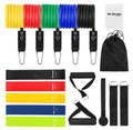 17 Piece Resistance Band Set with Handles and Door Anchor