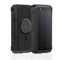 20000mAh Solar Power Bank Wireless Charger Fast Charging Waterproof Outdoor Portable