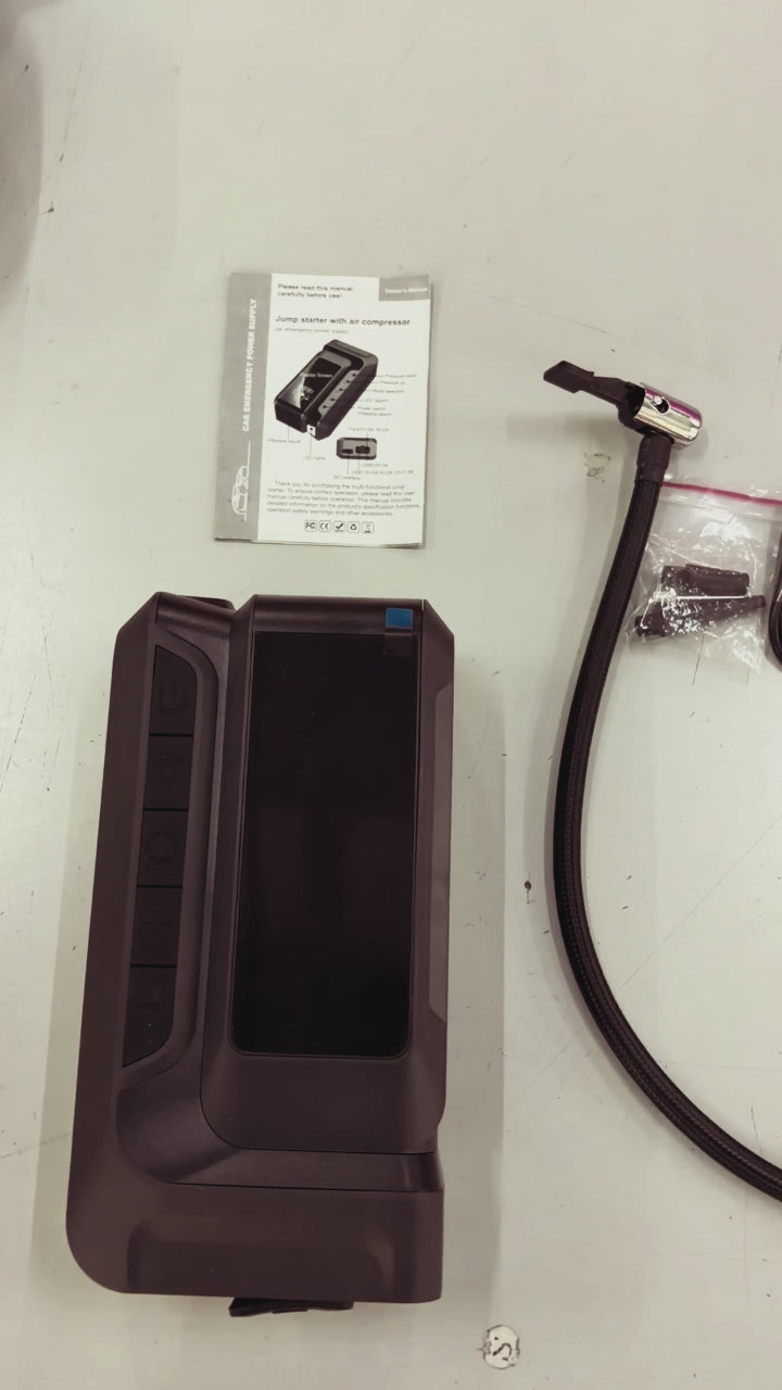 Portable Digital Air Compressor & Tyre Inflator - Emergency Car Pump wit LED Display